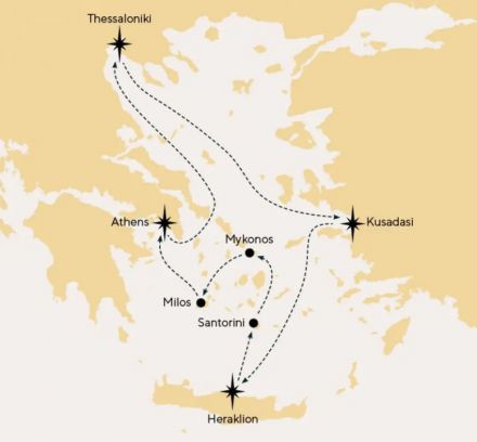Круиз от Солун „Идилична Гърция и нейните острови“ – 8 дни със Celestyal Cruises